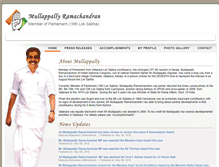 Tablet Screenshot of mullappallyramachandran.com